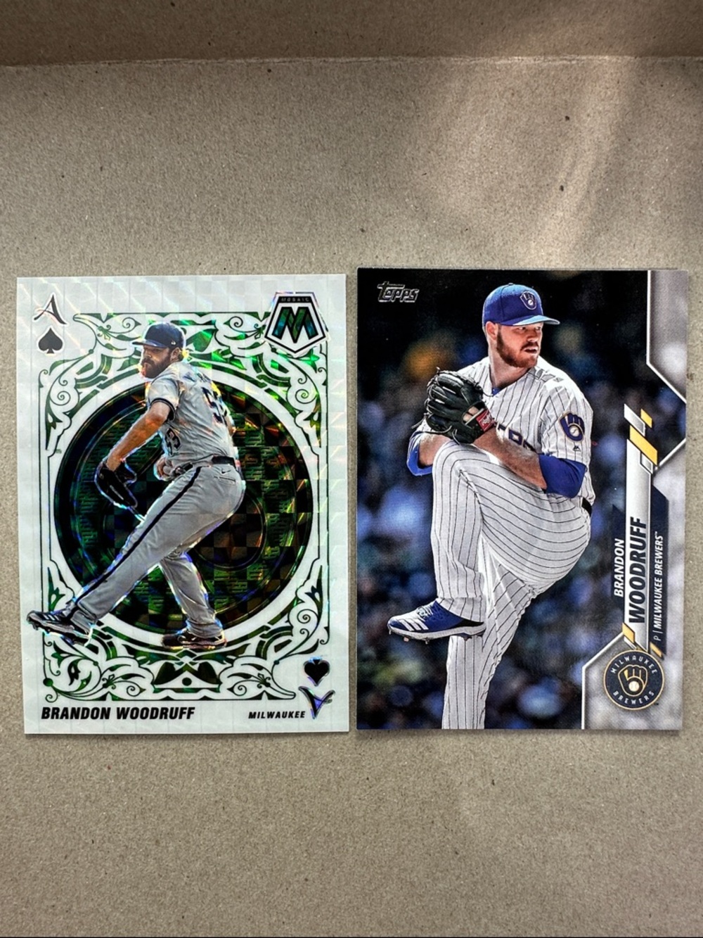 Christian Yelich/Brice Turang w/ Woodruff aces in Brewers lot of 13 - Picture 10 of 13